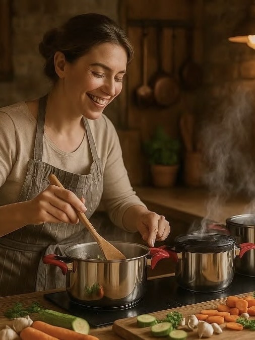 Tencere ürün fotoğrafı - Modern mutfak atmosferi, Vitrin Pro sonrası